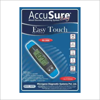 Accu Sure Easy Glucometer With 25 Strips
