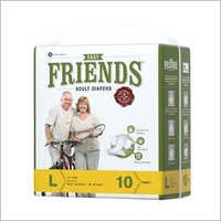 Large Pack Of 10 Freinds Adult Diaper