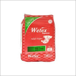 Multicolor Large Pack Of 10 Wetex Supreme Adult Diaper