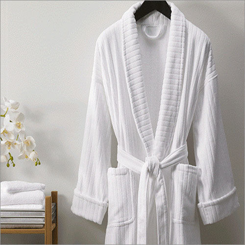 White Terry For Bathrobes Fabric