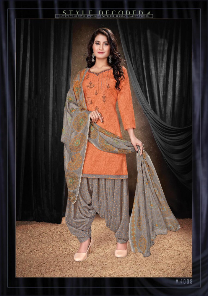 Priya Vol-4 Heavy Indonasian Cotton Nagative Print With Fancy Gala Work Suits Catalog