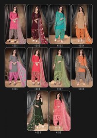 Priya Vol-4 Heavy Indonasian Cotton Nagative Print With Fancy Gala Work Suits Catalog