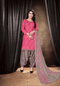 Priya Vol-4 Heavy Indonasian Cotton Nagative Print With Fancy Gala Work Suits Catalog
