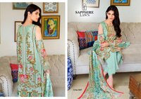 Sapphire Lawn Pakistani Print Dress Material Catalog