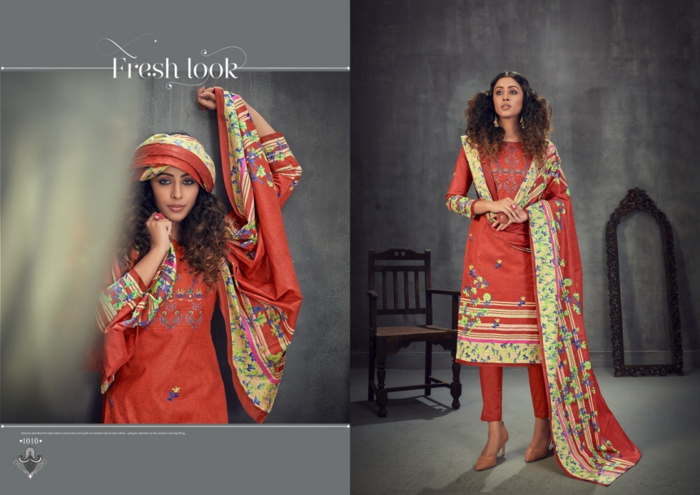 Slt Amira Vol-1 Cotton Mal Mal Printed Salwar Suits Catalog