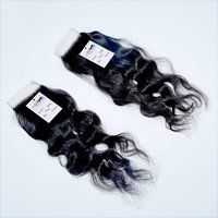 High Quality Natural Virgin Raw Wavy Hair Swiss HD Thin Lace Closure