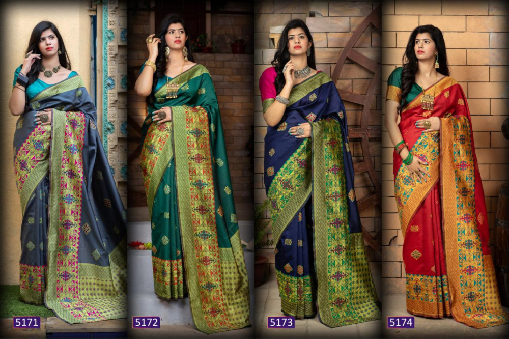 Shubhvastra Minakari Vol-1 Banarasi Silk Festival Wear Saree Catalog