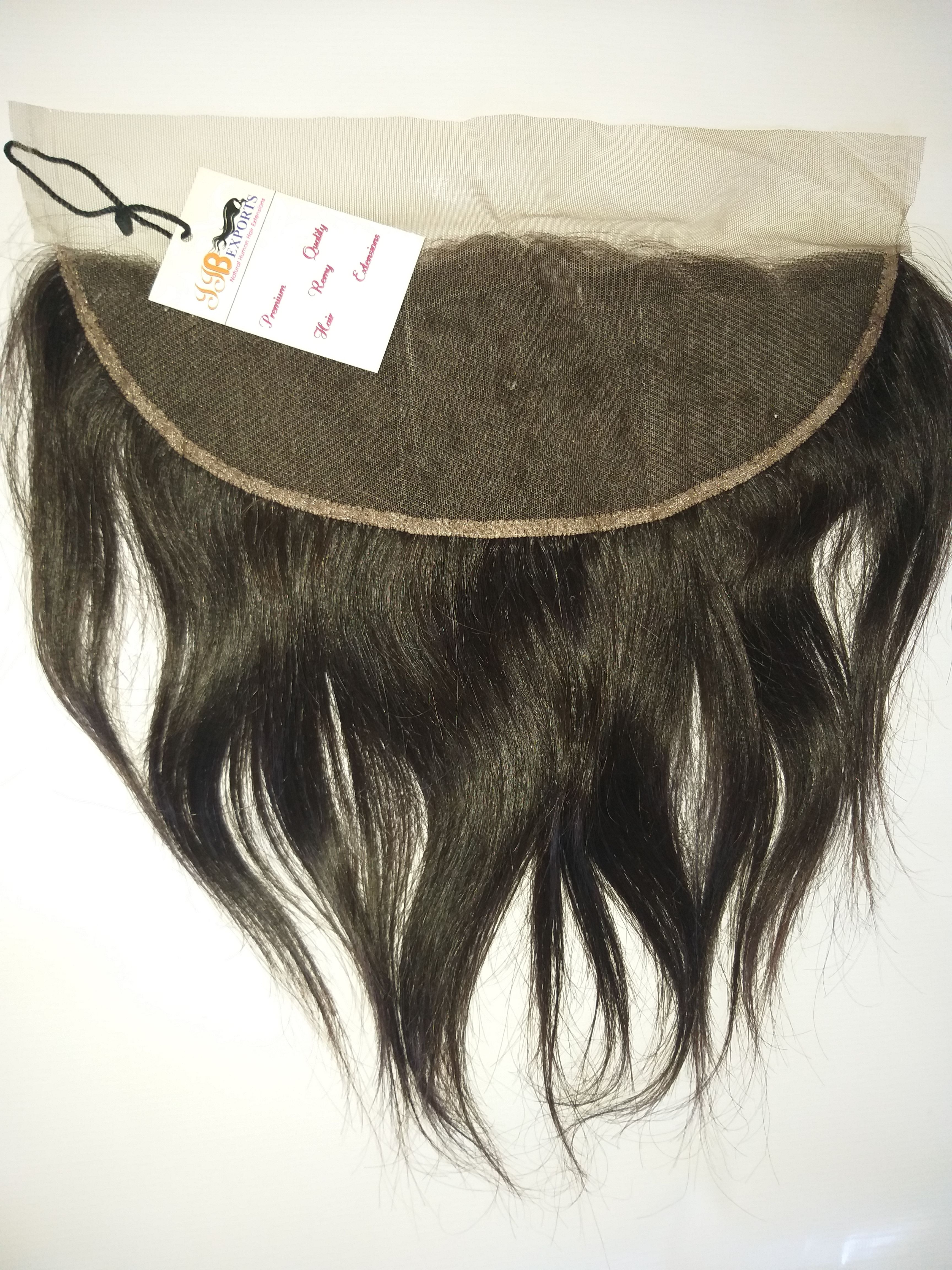 Natural Indian Virgin Swiss Transparent Hair Frontal Closure