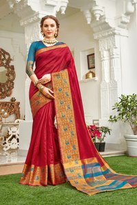 Sangam Prints Udaan Cotton Handloom With Designer Pallu Saree Catalog