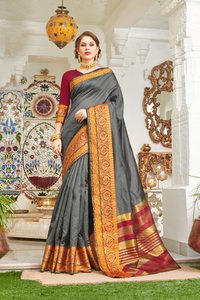 Sangam Prints Udaan Cotton Handloom With Designer Pallu Saree Catalog
