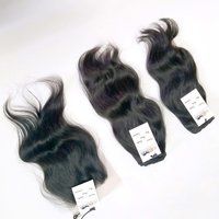 Natural Raw Unprocessed Virgin Wavy Hair Bundle With Lace Closure