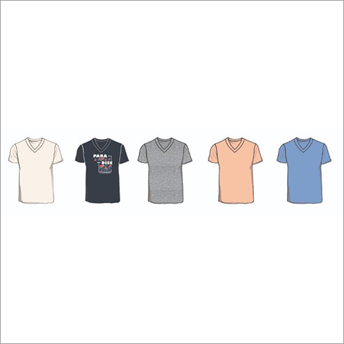 Mens V Neck Half Sleeves T-Shirts Gender: Male