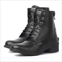 Black Mens Leather Riding Boots