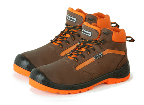 Buff Leather Safety Shoes Size: All