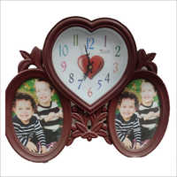 Family Photo Frame With Wall Clock