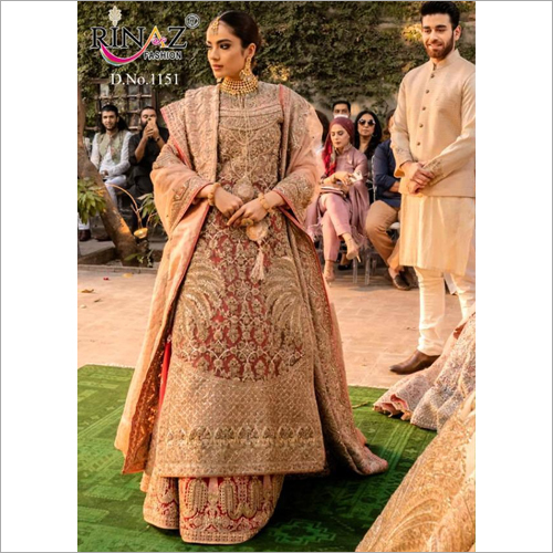 Embroidered Ladies Party Wear Pakistani Suit
