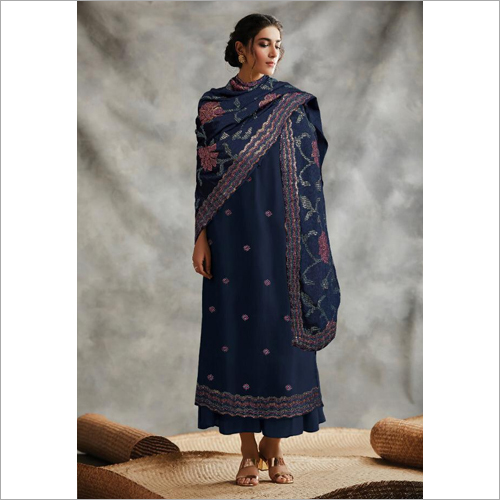 Ladies Fancy Kimora Fitoor Silk Base Suit - Silk Material, Trendy Ethnic Design, Ideal for Indian Festivals and Celebrations