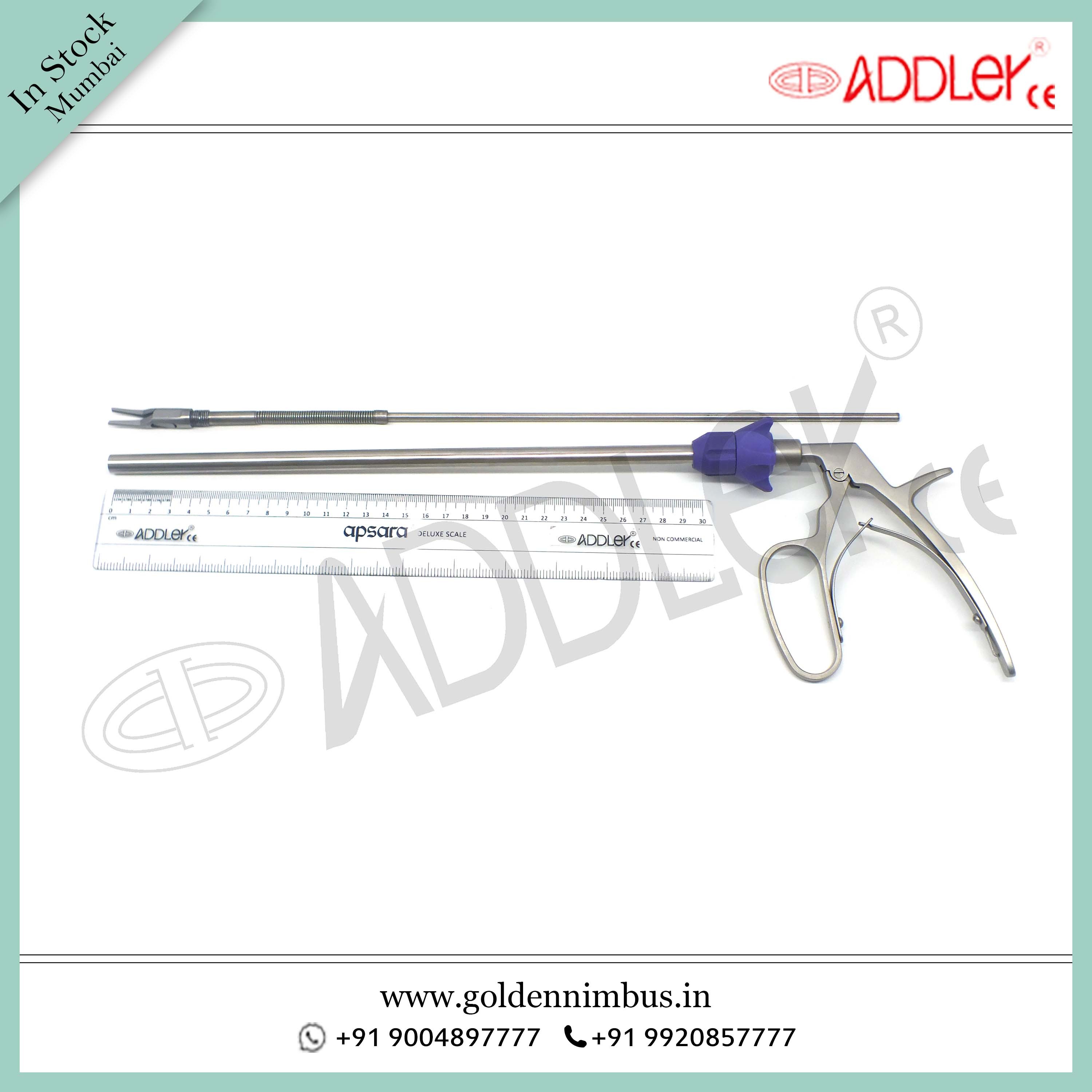 Brand New Addler Laparoscopic 10mm Single Action Clip Applicator