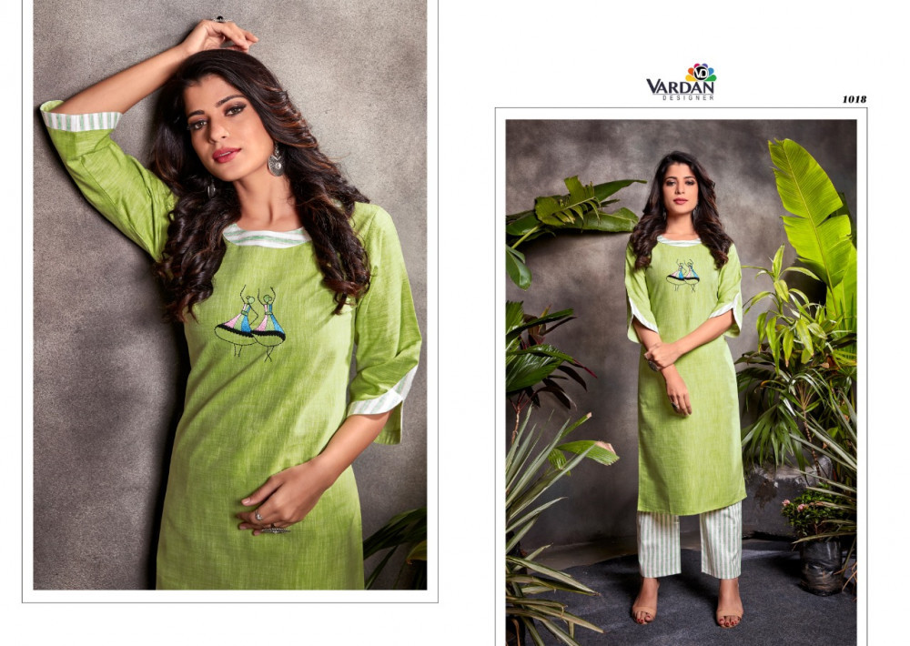 Vardan Designer Spark Vol-1 Kurti With Pent Pair Catalog