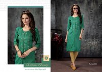 Kanasu Ruhani Rayon Straight With Work Designer Kurti Catalog