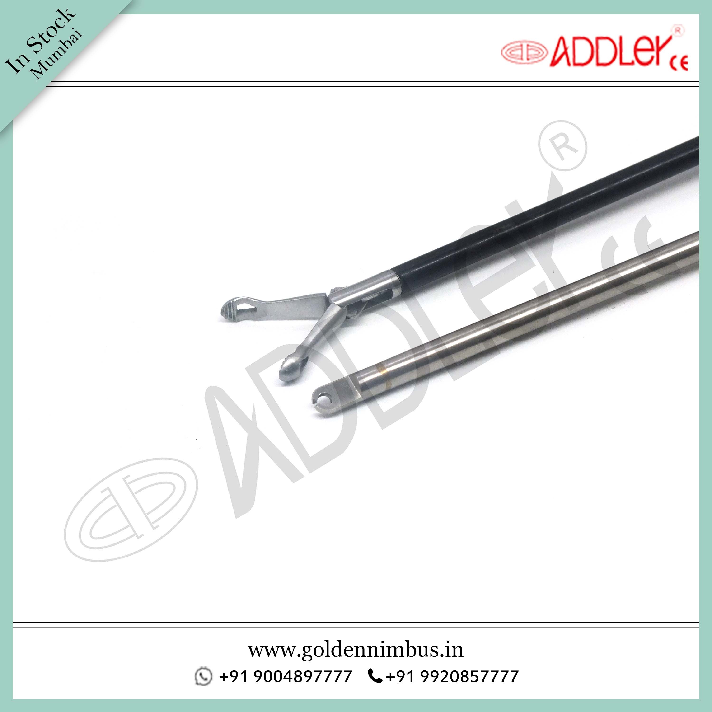 Brand New Addler Laparoscopic Babcock Grasper With Knot Pusher 5mm