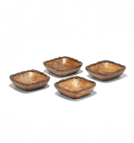 5 Mango Wood Bowl With Bark
