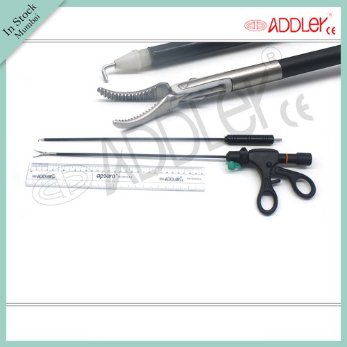 Brand New Addler Laparoscopic Bipolar Maryland With Monopolar Hook 5mm