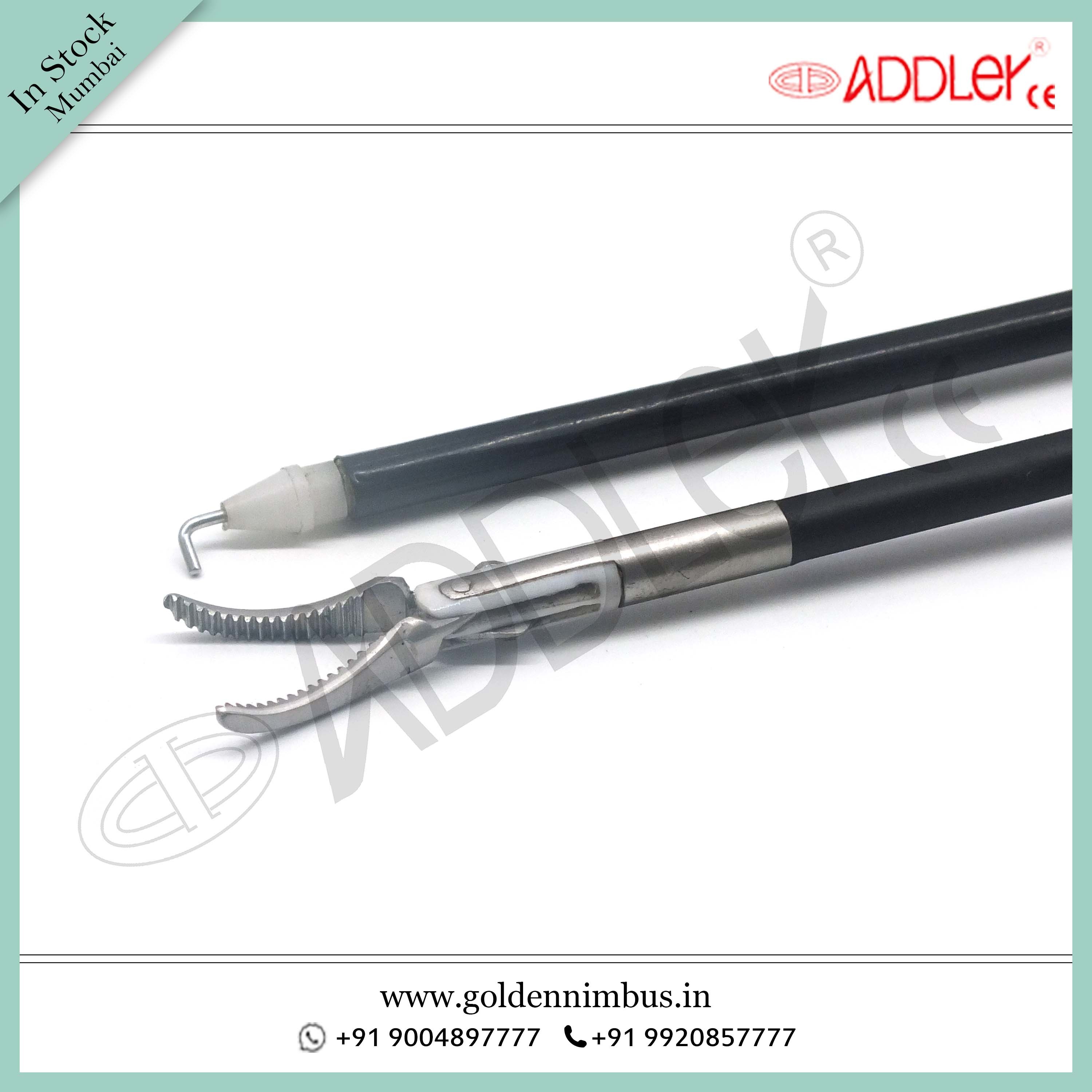 Brand New Addler Laparoscopic Bipolar Maryland With Monopolar Hook 5mm