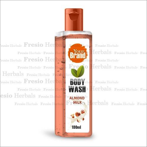 Almond Milk Body Wash - Plastic Bottle, Peach | Gentle Cleansing, Hydrating, Nourishing, Pleasant Almond Scent
