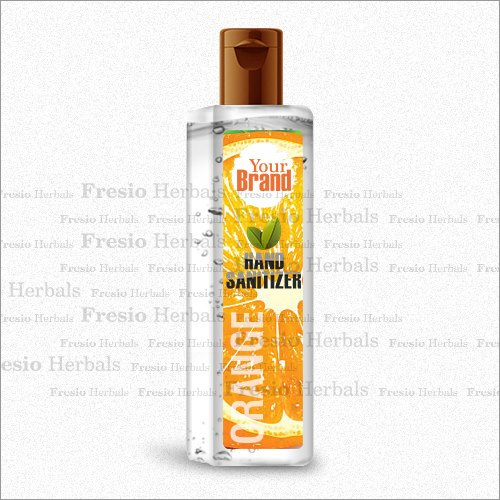 Orange Hand Sanitizer - Plastic Bottle, 100ml , Easy Use, Pleasant Orange Scent, Moisturizing, Portable Size