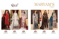 Rinaz Fashion Maryam Gold Vol 7 Fox Georgette Embroidered Pakistani Suit Catalog