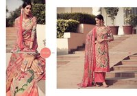 Glossy Simar Paritaa Pure Jam Satin Digital Print With Hand Work Suits Catalog