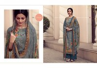 Glossy Simar Paritaa Pure Jam Satin Digital Print With Hand Work Suits Catalog