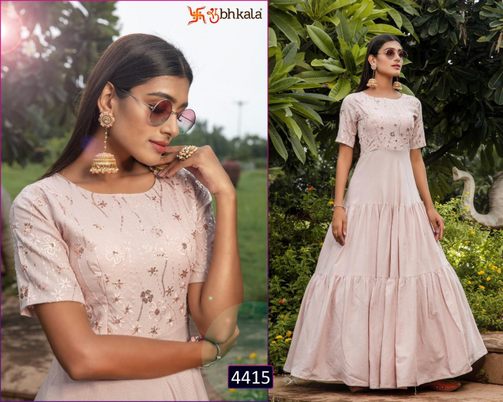 Khushboo Fashion Flory Vol 10 Georgette Anarkali Style Patry Wear Gown Catalog