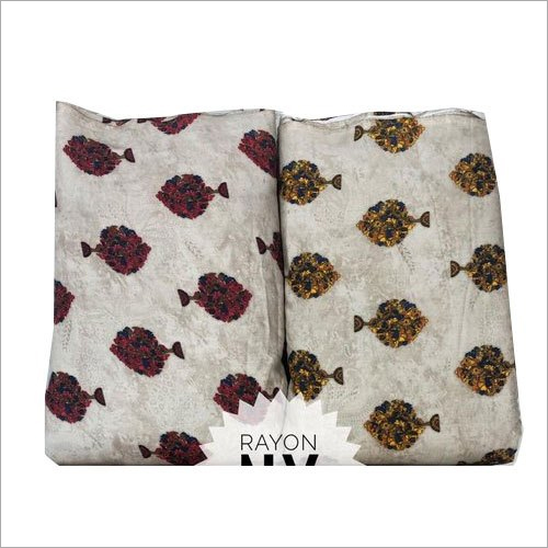 Fancy Tree Print Rayon Fabric