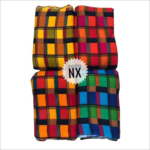 Designer Multicolor Rayon Fabric