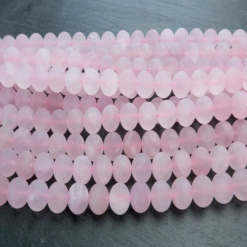 Natural Rose Quartz Smooth Round Beads 8mm By MOHAN GEMS