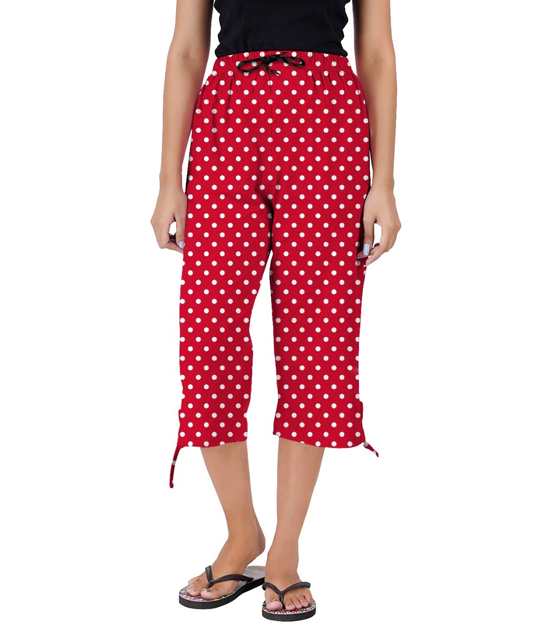 Ladies Cotton Printed Capri