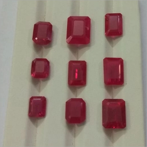 Lab Created Ruby Gemstone - Ruby Material, Different Sizes Available | Red Color, Genuine Gemstone Quality