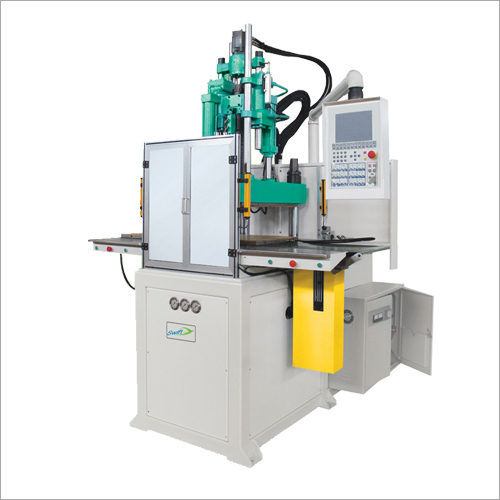 Double Sliding Vertical Screw Type Injection Moulding Machine