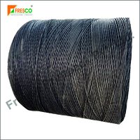 Black Twisted Paper Cord - 3 Mm Thickness, Customized Length, Black And White Color | High Quality Virgin Kraft Paper, Regular Stock Availability