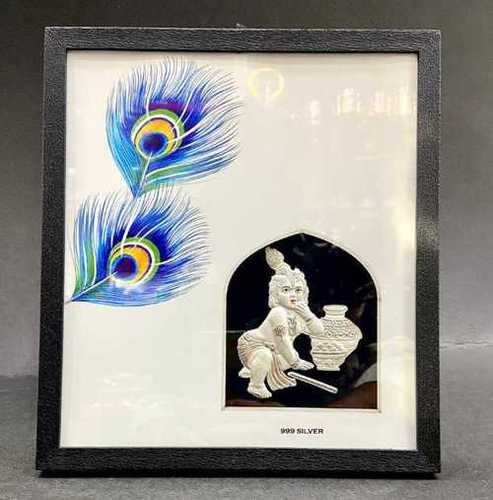 Laddu Gopal Silver frame