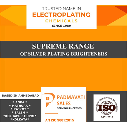 Silver Plating Brightener Supreme Range By PADMAVATI CHEMTECH PRIVATE LIMITED