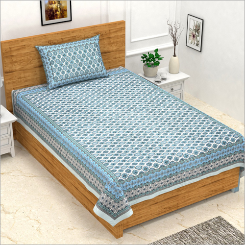 Single Bed Printed Bedsheet