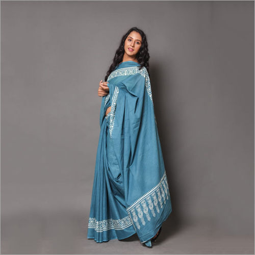 Various Color Available Coin Boota Sky Blue Saree