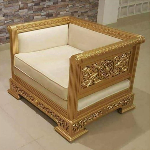 Single Seat Carved Sofa By WOW FURNITURES