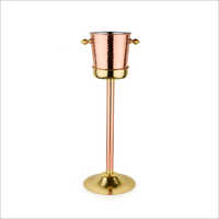 Champagne Bucket With Stand - Premium Quality Stainless Steel, Elegant Design For Wine Presentation And Serving