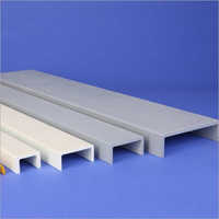 FRP C Channel - 75x30 mm, Grey/Yellow, Length: 3 m, Material: FRP, Surface Treatment: Yes, Ideal for Cable Tray and Industrial Applications