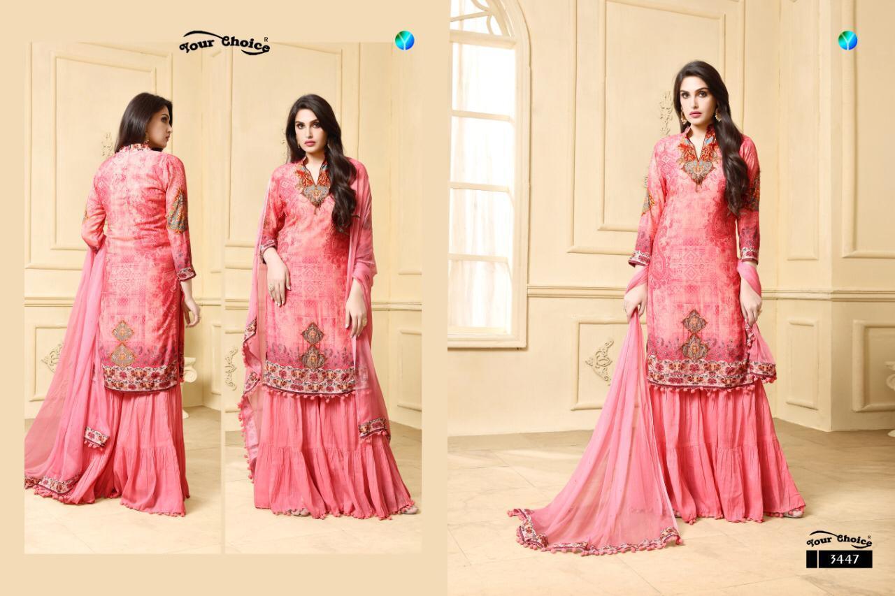 Your Choice Rajori Vol 7 Pure Cotton Sharara Salwar Suit Catalog