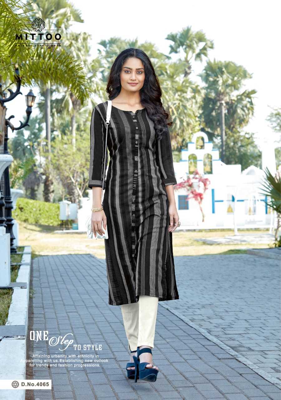 Mittoo Mohini Vol 6 Weaving Lycra Kurti With Bottom Catalog